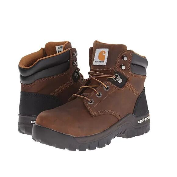 Carhartt Women's Rugged Flex 6" Composite‎ Toe Work Boot Brown Sz 7 NEW IN BOX - Picture 1 of 6